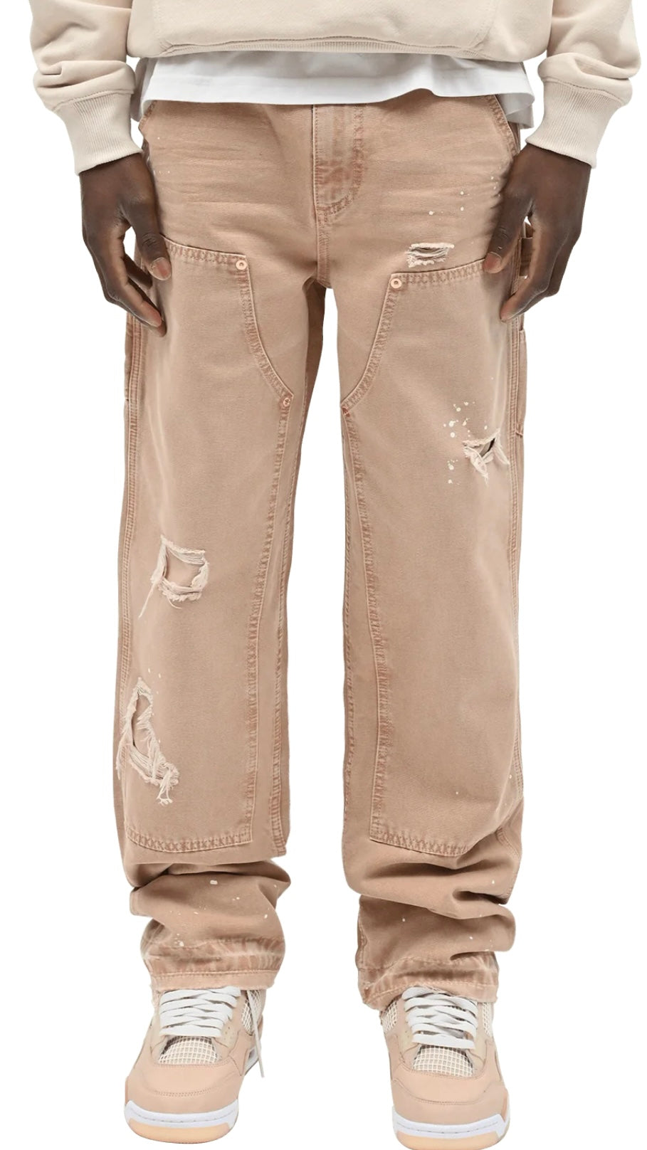 CARPENTER CANVAS PANTS - BEIGE