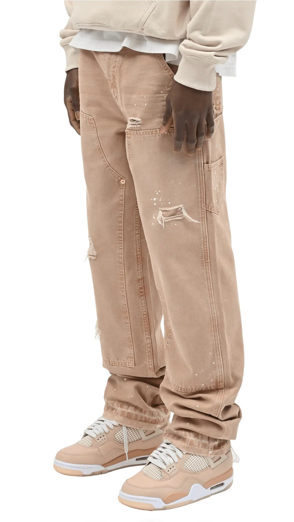 CARPENTER CANVAS PANTS - BEIGE