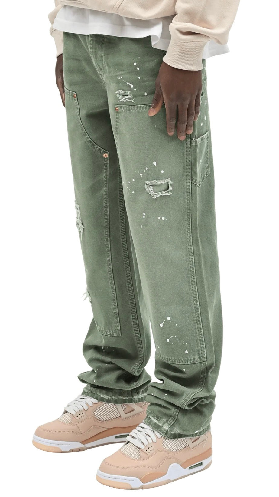 CARPENTER CANVAS PANTS - KHAKI