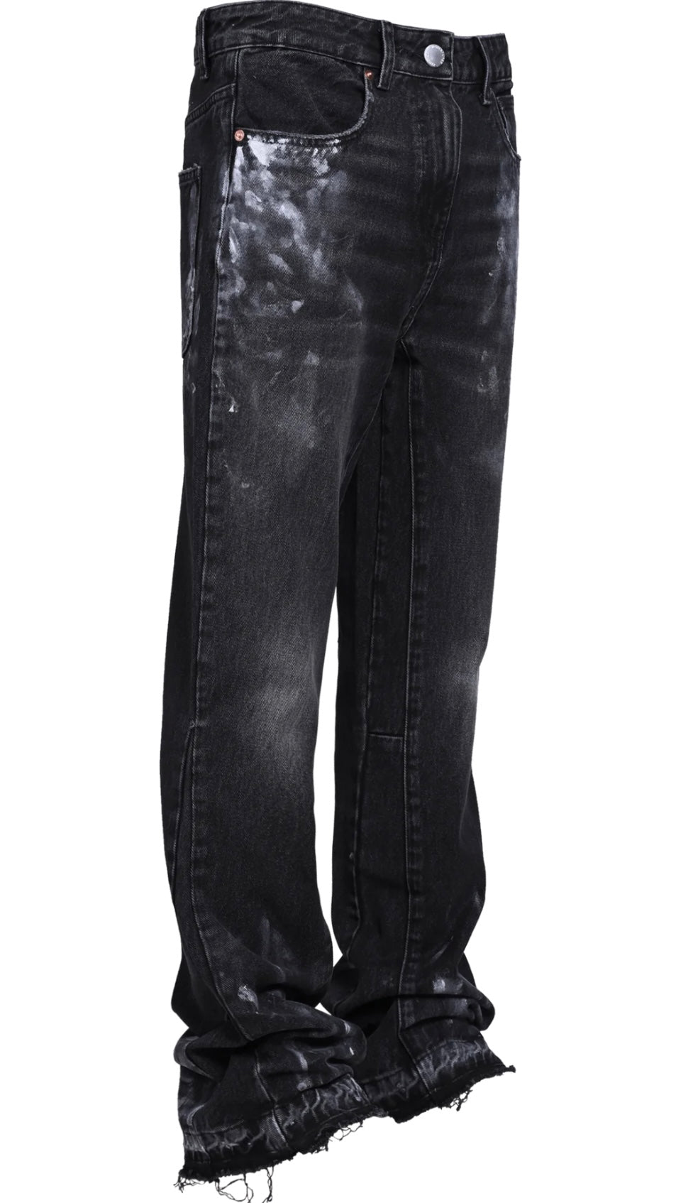 FLARE PAINTERS DENIM - BLACK