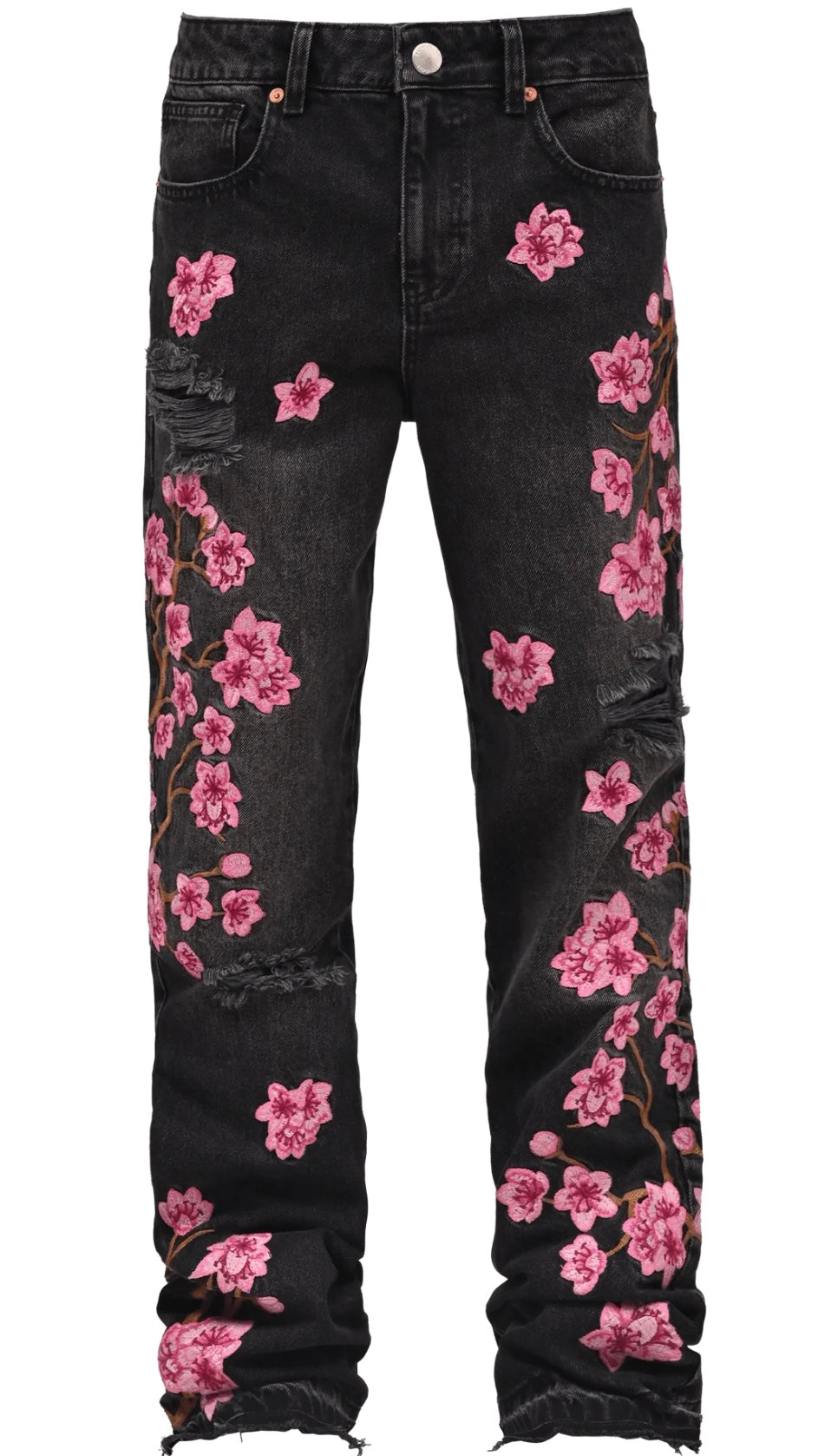 SAKURA FLARE DENIM - BLACK