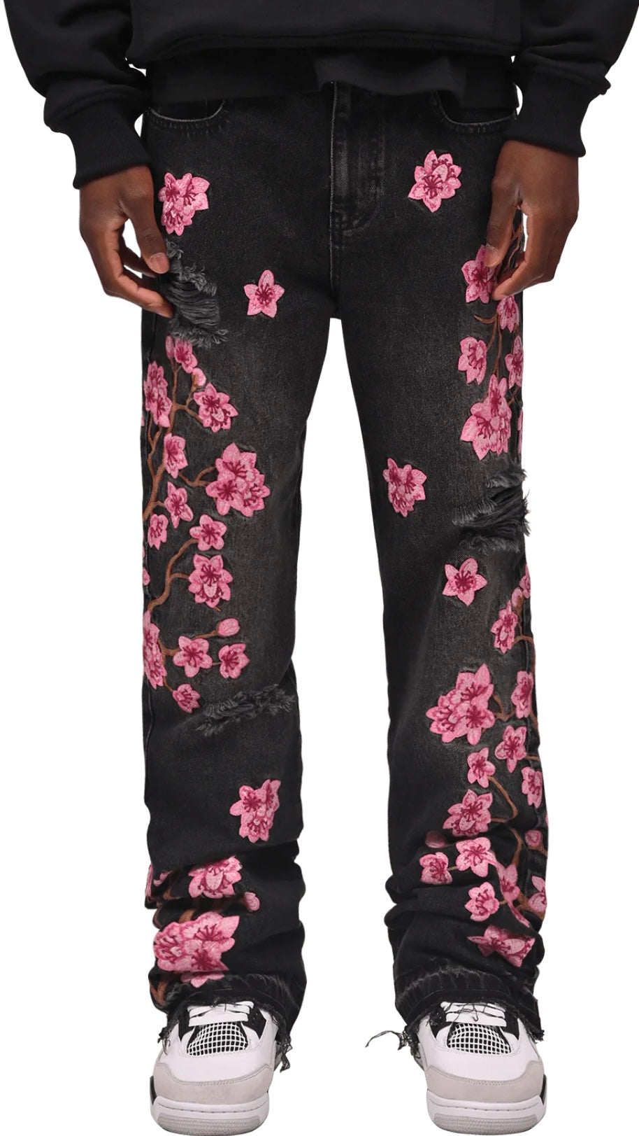 SAKURA FLARE DENIM - BLACK