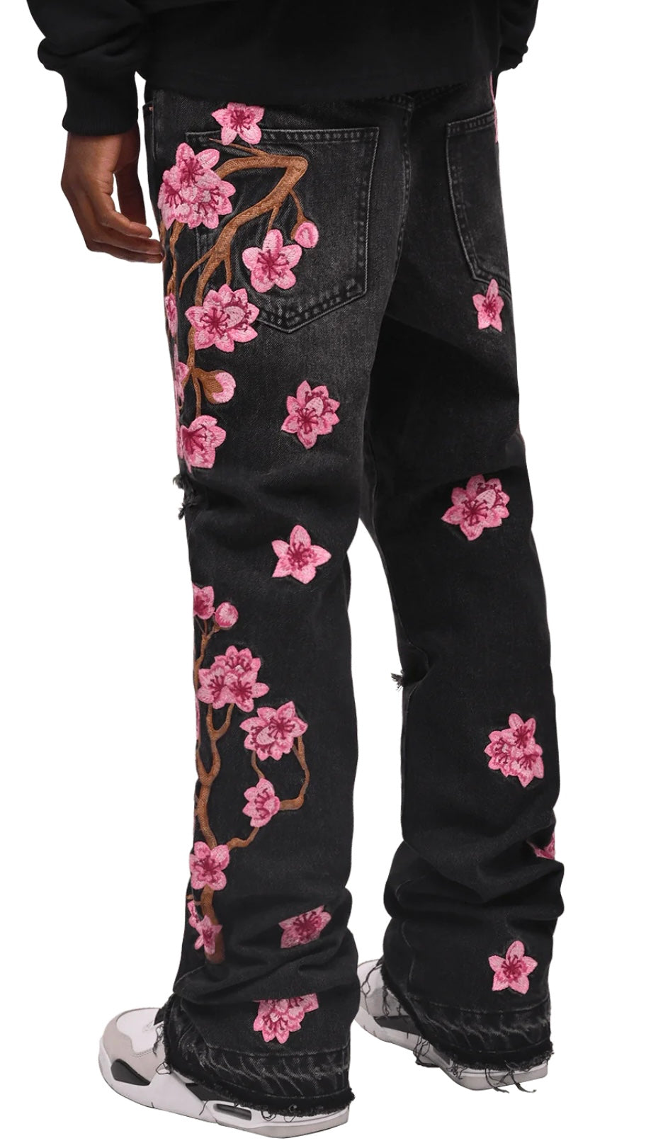 SAKURA FLARE DENIM - BLACK