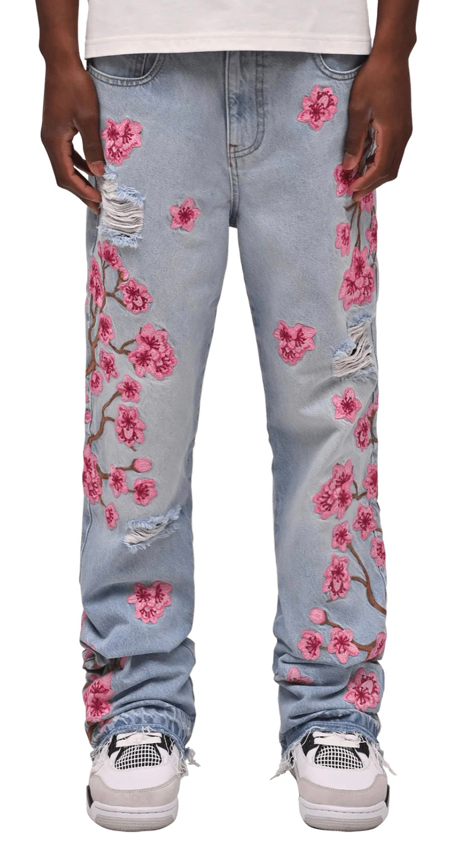 SAKURA FLARE DENIM - LIGHT STONE