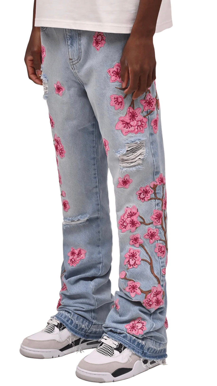 SAKURA FLARE DENIM - LIGHT STONE