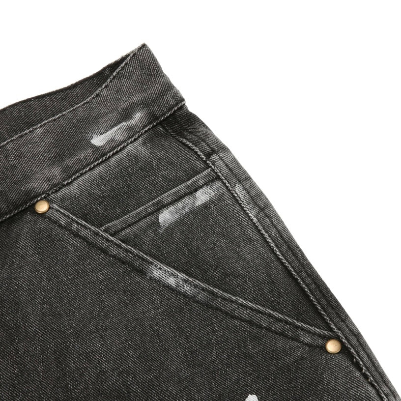 FLARE DENIM - GREYWASHED