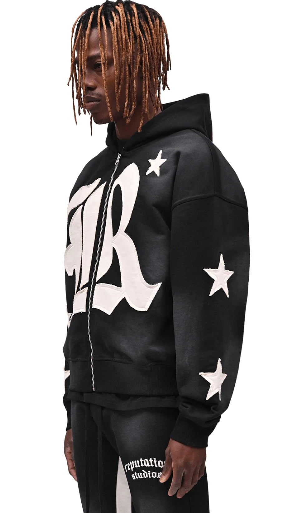 SUN FADE HOODIE - BLACK