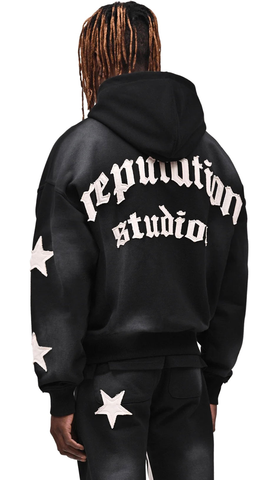 SUN FADE HOODIE - BLACK