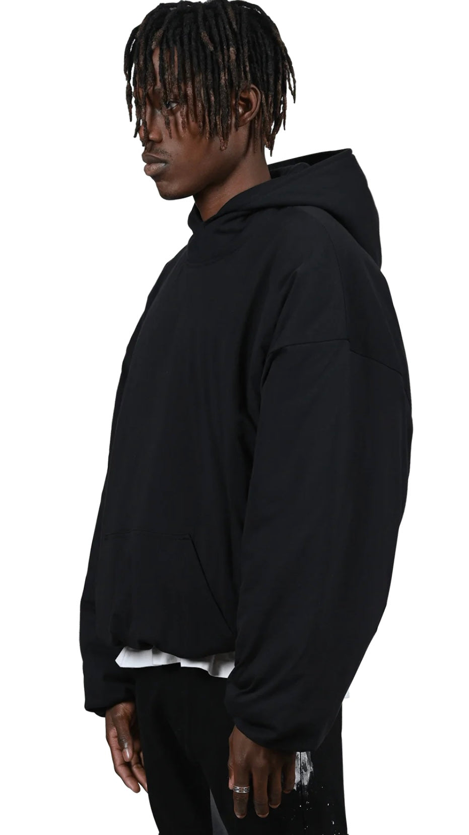 PUFFER HOODIE - BLACK