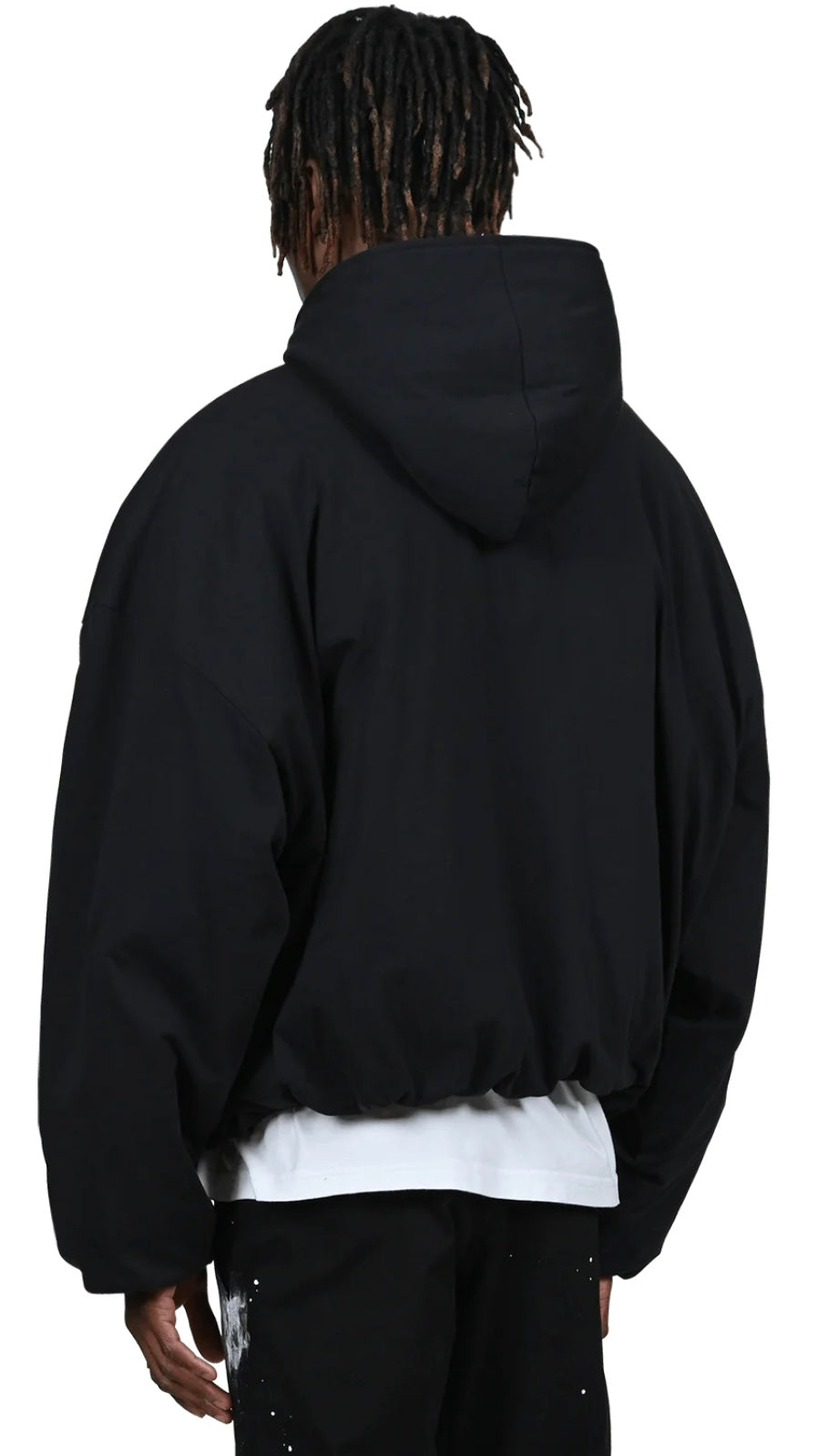 PUFFER HOODIE - BLACK