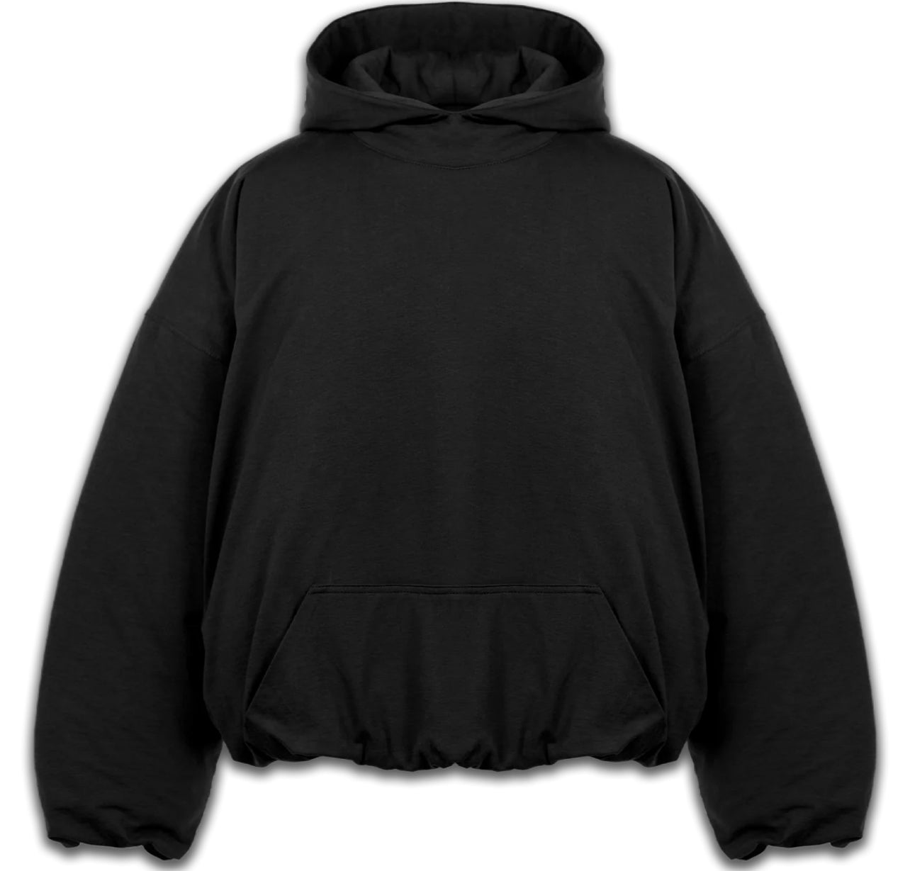 PUFFER HOODIE - BLACK