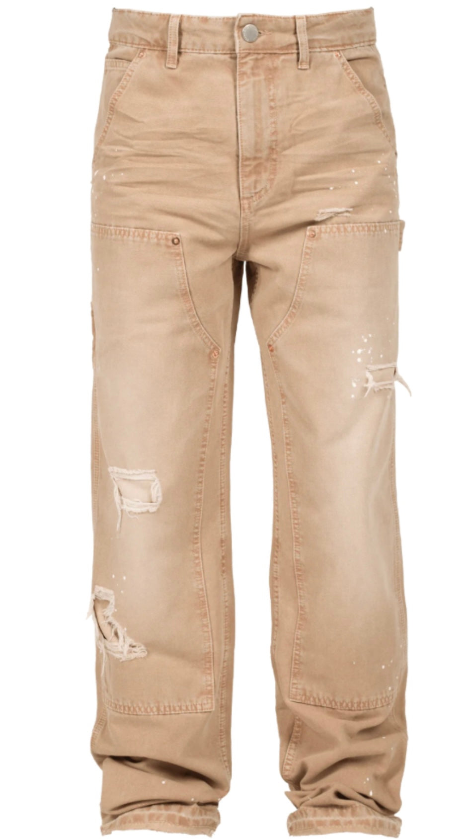 CARPENTER CANVAS PANTS - BEIGE