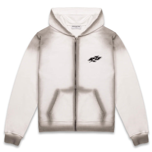 Y2K Zipper Hoodie - Pearl